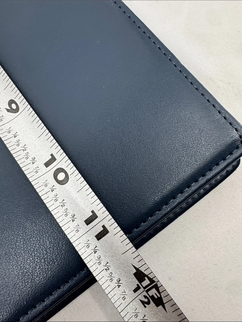 Arc Discbound Letter-sized Navy Leather Notebook, Planner Cover w/ Lined Pages